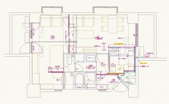 清楚なホワイトとシックなブラウンの調和が素敵な家　品川区S様邸